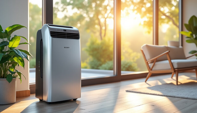 découvrez le nouveau climatiseur portable de sony, conçu pour vous aider à surmonter les vagues de chaleur estivales. avec ses performances optimales et son design élégant, profitez d'un confort température idéal où que vous soyez.